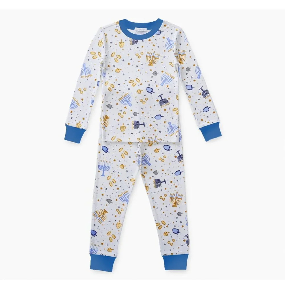 Pottery Barn Hanukkah Organic Cotton Pajama Set size 4